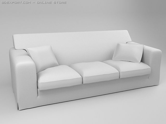 sofa 3D 模型 .c4d .max .obj .3ds .fbx .stl .blend 