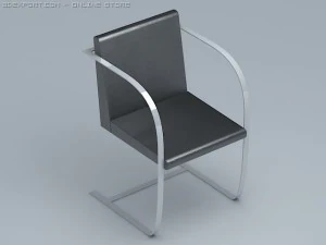 chair brno by mies 3D Model