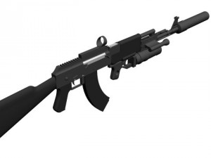 ak 74 Model 3D