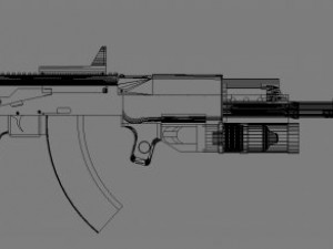 ak 74 3D Model