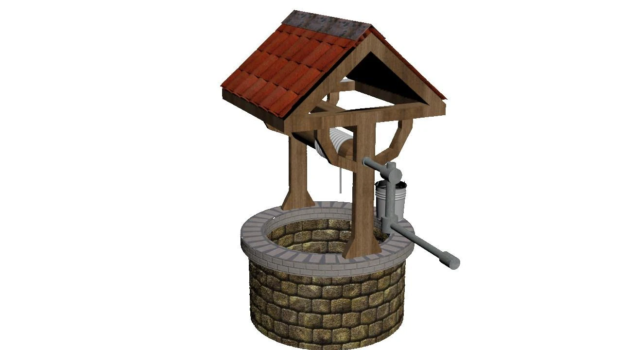 well 3D Model .c4d .max .obj .3ds .fbx .stl .blend 