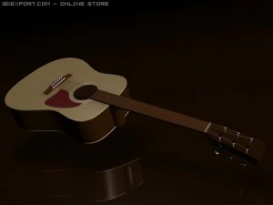 акустична гітара 3D Модель