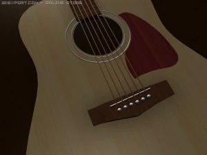 акустична гітара 3D Модель
