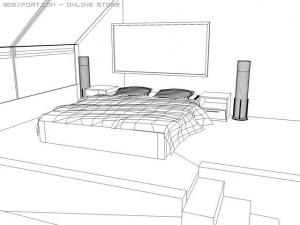 modern room 3D Model