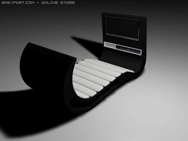 wave chair 3D Model .c4d .max .obj .3ds .fbx .stl .blend 