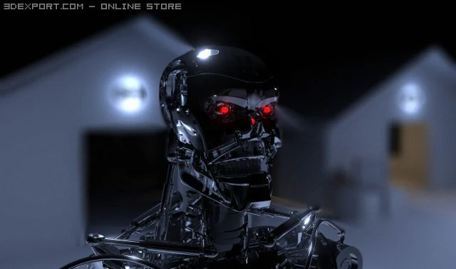 t800 portrait model 3D Model .c4d .max .obj .3ds .fbx .stl .blend