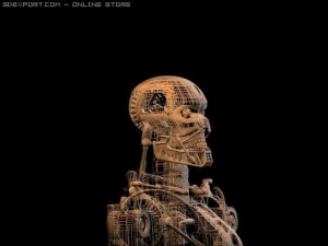 t800 portrait model 3D Model