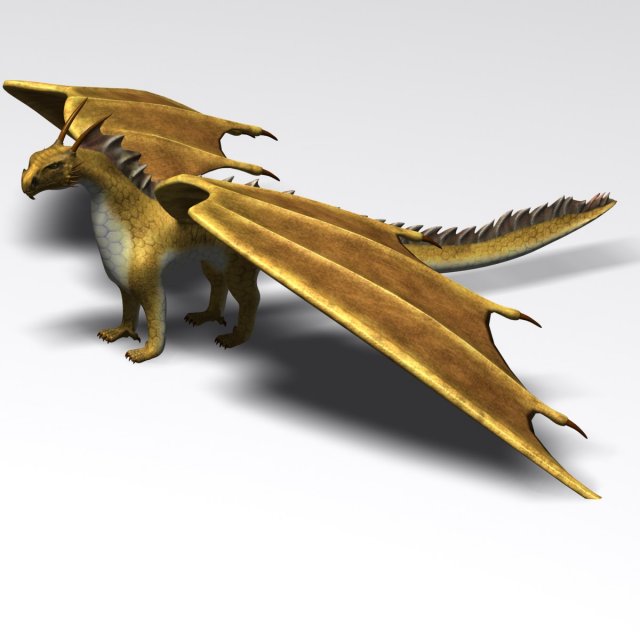 dragon Modèle 3D .c4d .max .obj .3ds .fbx .stl .blend 