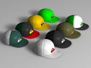 quiksilver mens good times hat Modèle 3D