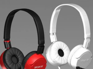 cuffie sony mdrzx100 zx Modello 3D