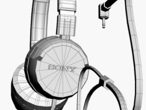 headphone  sony mdrzx100 zx Modello 3D