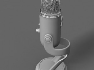 blue microphones yeti usb microphone 3D Модель