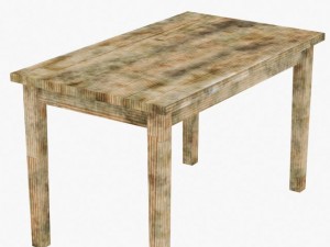 old table Model 3D