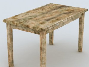 old table Model 3D