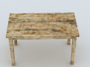 old table Model 3D