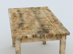 old table Model 3D