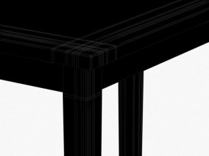 old table Model 3D