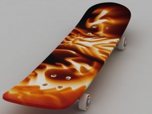 skateboard Model 3D