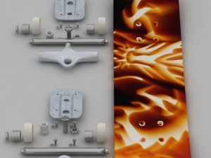 skateboard 3D Model