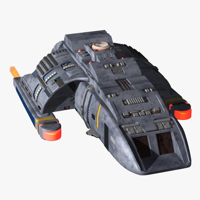 spaceship Model 3D .c4d .max .obj .3ds .fbx .stl .blend 