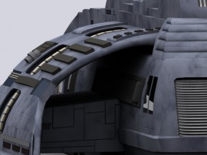 spaceship Model 3D