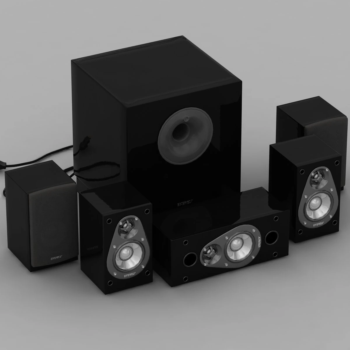 energy speaker 3D Model .c4d .max .obj .3ds .fbx .stl .blend