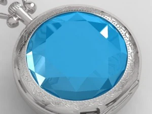 ladies decoration pocket watch 3D Model