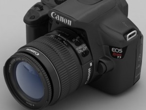 canon eos rebel t3 3D मॉडल