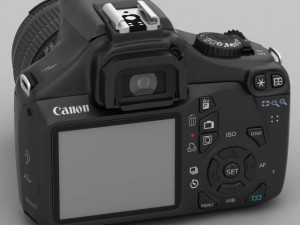 canon eos rebel t3 3D मॉडल
