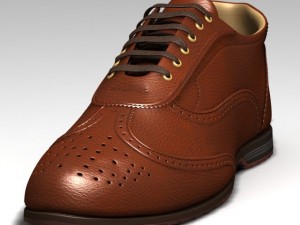 man shoes 3D Model