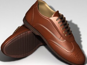 man shoes 3D Model