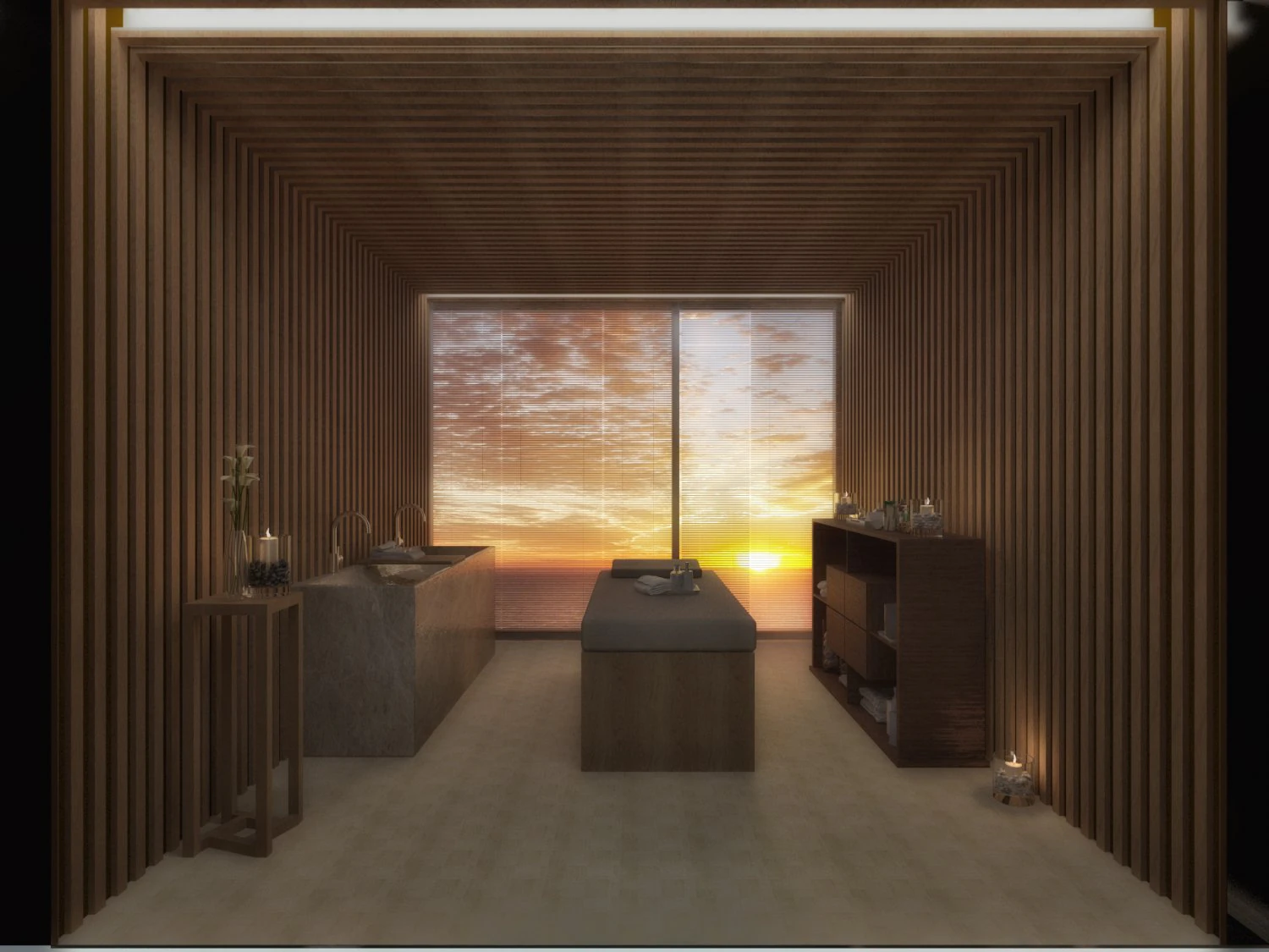 massage room 3D Model .c4d .max .obj .3ds .fbx .stl .blend 