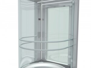 glass panoramic elevator Model 3D