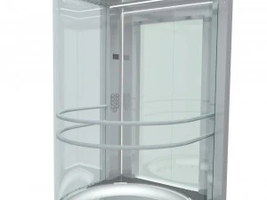 elevador panor&acirc;mico de vidro Modelo 3D