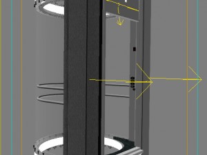 glass panoramic elevator 3D Model