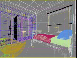 patient room1 Model 3D