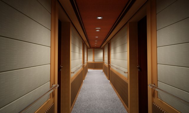 super yatch hall 3D Model .c4d .max .obj .3ds .fbx .stl .blend 