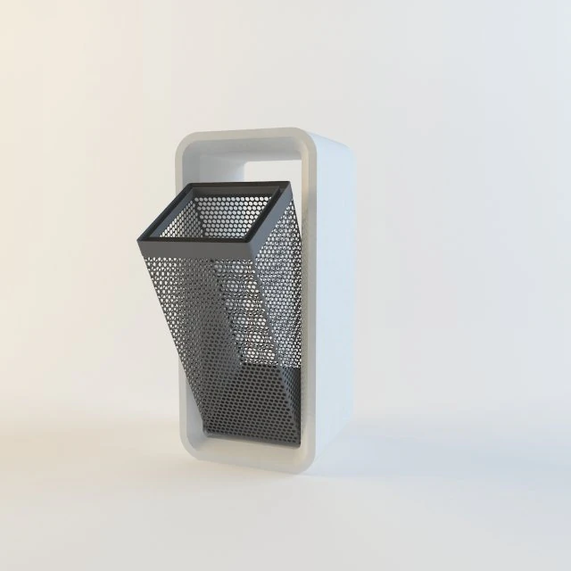 litter bin 3D Model .c4d .max .obj .3ds .fbx .stl .blend 