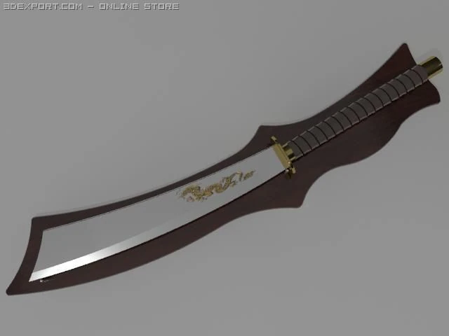 hatchet 3D Model .c4d .max .obj .3ds .fbx .stl .blend 
