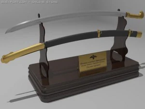 кавалерийский меч 3D Модель