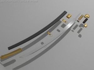 cavalry sword Modelo 3D