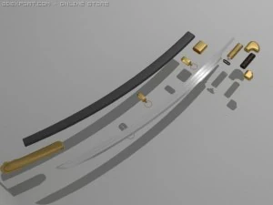 cavalry sword 3D Model