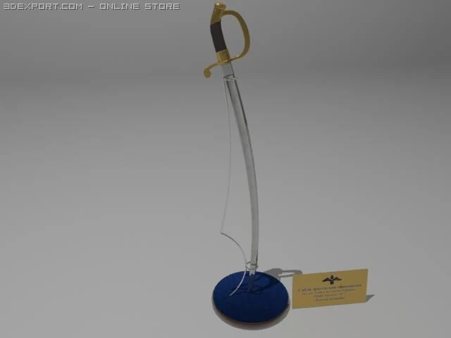sabre 3D Model .c4d .max .obj .3ds .fbx .stl .blend 