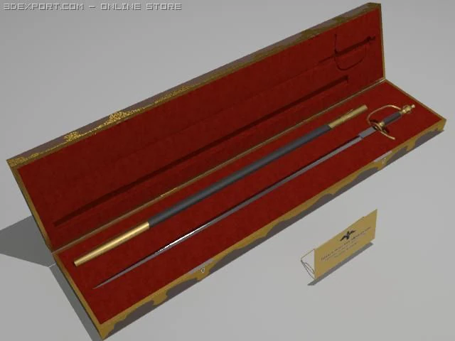 sword 3D Model .c4d .max .obj .3ds .fbx .stl .blend