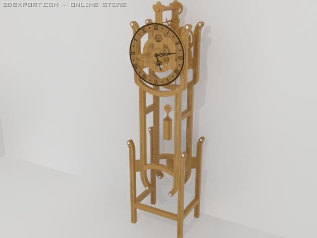 clock 3D-Modell .c4d .max .obj .3ds .fbx .stl .blend 
