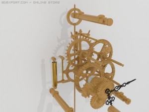 clock 3D-Modell