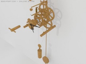 clock 3D-Modell