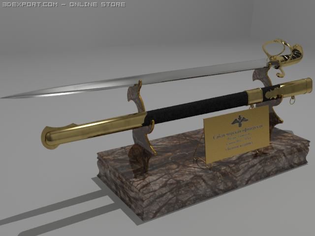 sabre 3D Model .c4d .max .obj .3ds .fbx .stl .blend 