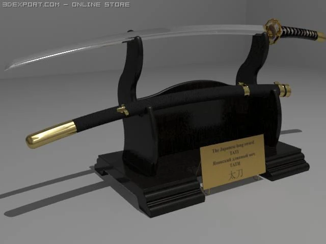 검 3D 모델 .c4d .max .obj .3ds .fbx .stl .blend 