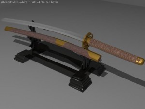 katana Modelo 3D